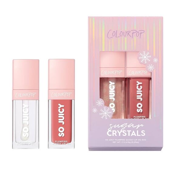 ColourPop Sugar Crystals So Juicy Plumping Glossy Lip Oil Duo - Picture 1 of 11